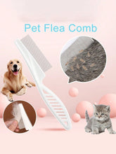 1pc Pet White Flea Removal Comb, Suitable For Cats, Dogs And Other Plush Pets, For Pet Cleaning And Anti-Itch,Cat Toys,Dog Toys.