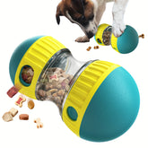 A dog toy that can hide food, eat slowly, spherical toy, enjoy interactive and educational dog toys