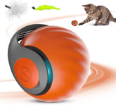 Interactive Cat Toy Balls, 2025 New Automatic Moving Balls for Cat Dog Touch Motion Rolling Cat Toy Ball, Self Rolling Smart Cat Toy Ball Interactive Cat Toys for Indoor and Outdoor Cats Dogs (Orange)