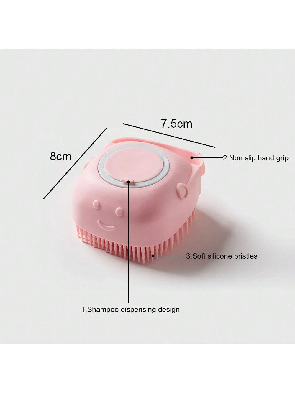 1pc Soft Silicone Dog Brush Pet Shampoo Massager Bath Brush Bathroom Puppy Cat Washing Massage Dispenser Grooming Shower Brush
