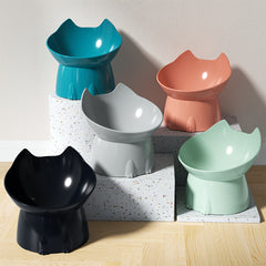 [High Rating] Raised Feeder for Cats and Dogs - Neck Friendly, Anti-Tilt Tilt Bowl for Food and Water