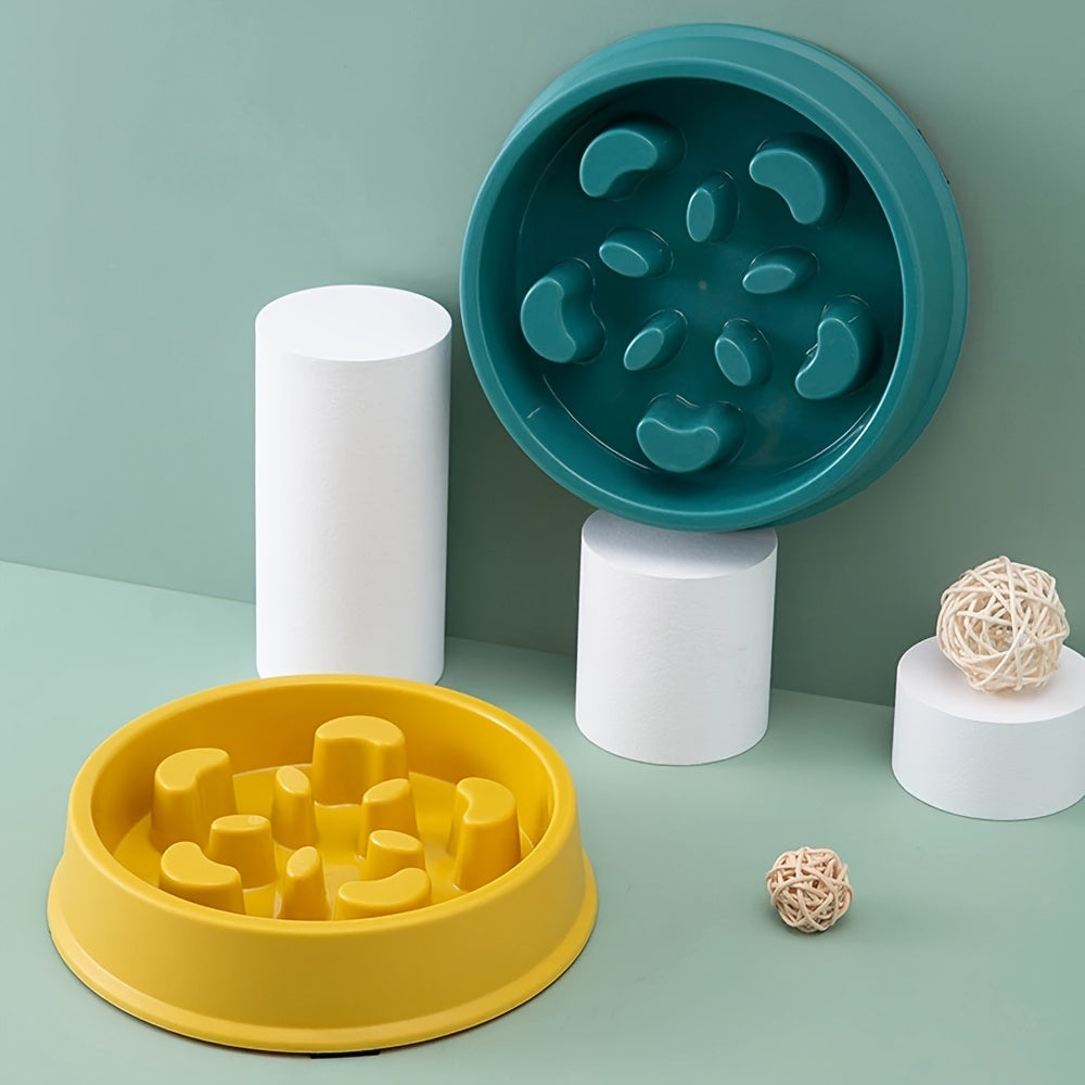 Anti-choking slow feeder and water bowl station for dogs and cats - prevents overeating and promotes healthy digestion