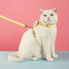 Little Bee Decor Adjustable Breathable Cat Strap and Belt Set, Adjustable Plush Bee Decorative Cat Strap