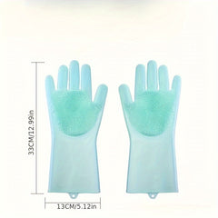 2-piece 2-in-1 pet dog bath gloves, pet brush silicone bath massage brush, dog bath products