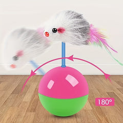 A set of cat toys, mice, and rocking toy sticks that provide exercise and fun for cats