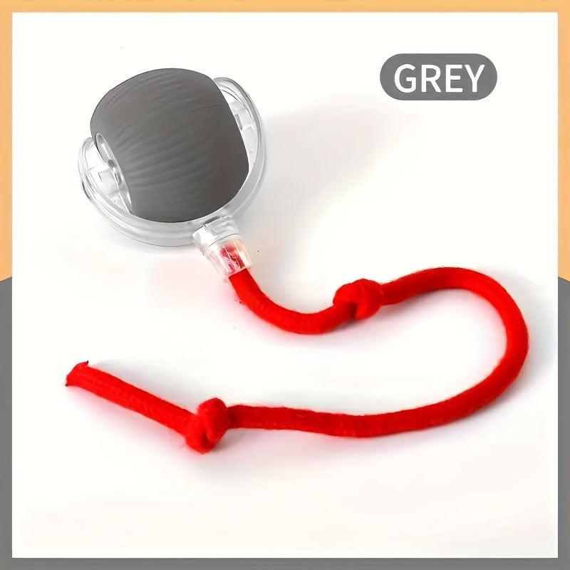 Universal Cat Teaser Wand | Auto Rotating Rolling Ball, USB Charging, Powered by 18650 Lithium Battery