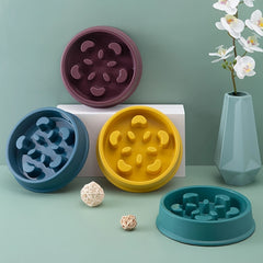 Anti-choking slow feeder and water bowl station for dogs and cats - prevents overeating and promotes healthy digestion