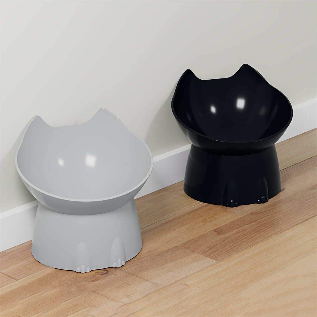 [High Rating] Raised Feeder for Cats and Dogs - Neck Friendly, Anti-Tilt Tilt Bowl for Food and Water