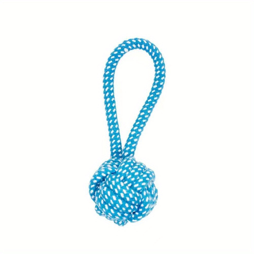A random color interactive cotton rope puppy pull rope toy ball, suitable for dogs, can be used as a toothbrush bite, durable supplies